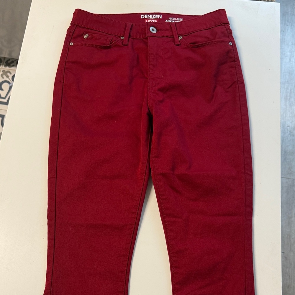 Denizen Levi's Red Skinny Jeans